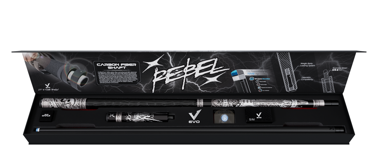 EVO REBEL MAXBING EDITION - TAY CẦM DA ĐEN - Combo Open D5