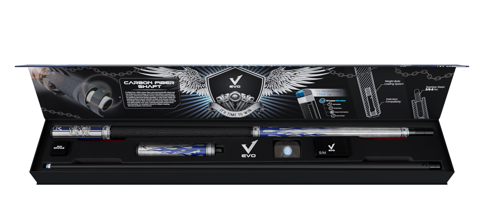 EVO FREEDOM MAXBING EDITION - AZURE FLAME - TAY CẦM DA ĐEN - Combo Open D5