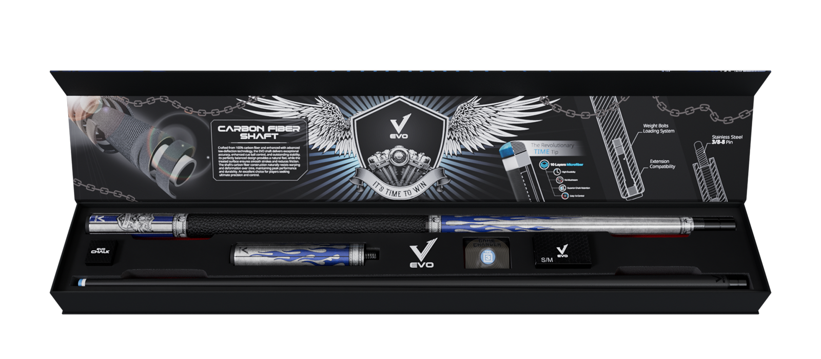 EVO FREEDOM MAXBING EDITION - AZURE FLAME - TAY CẦM DA ĐEN - Combo Open D6