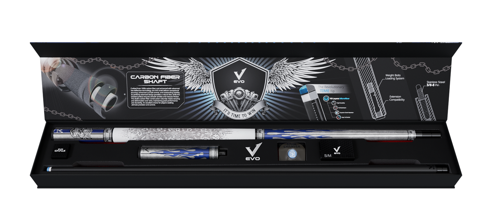 EVO FREEDOM MAXBING EDITION - AZURE FLAME - TAY CẦM DA TRẮNG - Combo Open D6