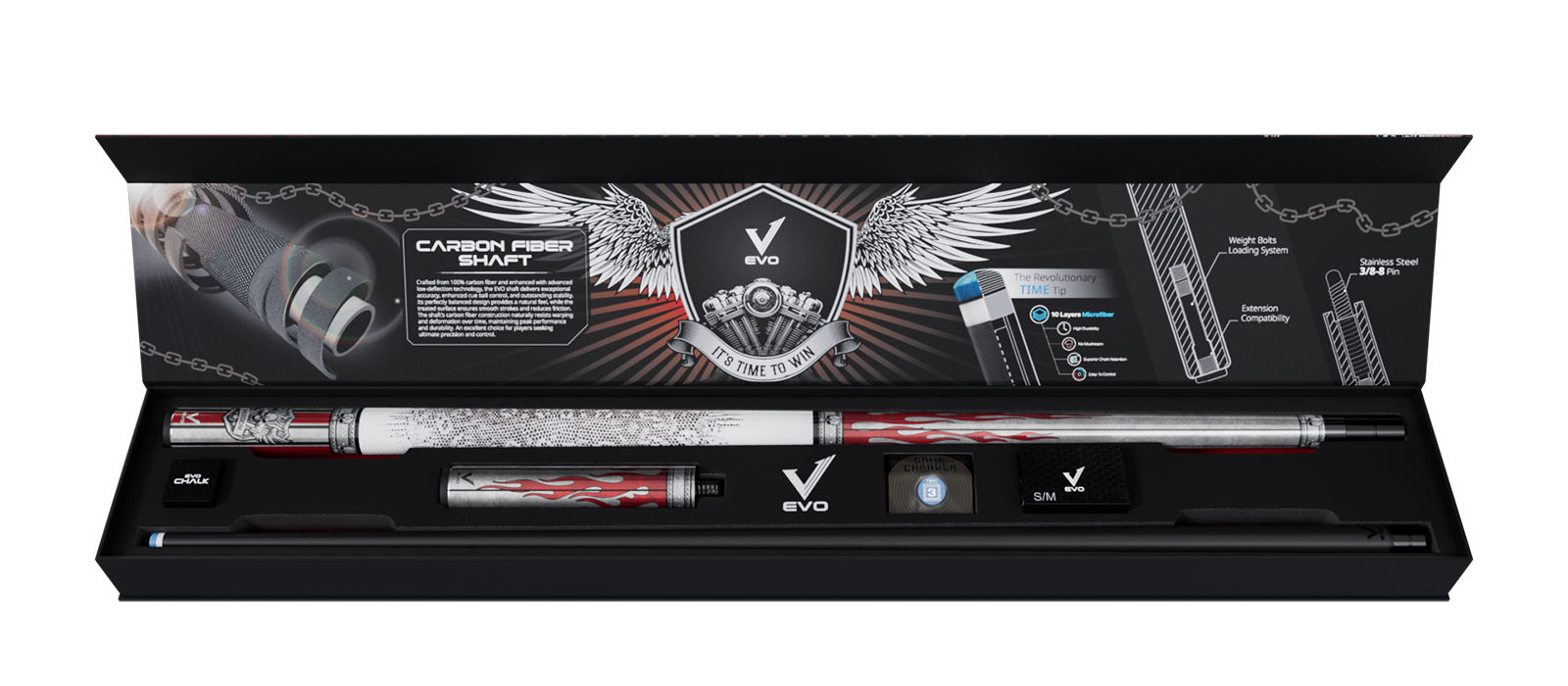 EVO FREEDOM MAXBING EDITION - CRIMSON FLAME - TAY CẦM DA TRẮNG - Combo Open D6