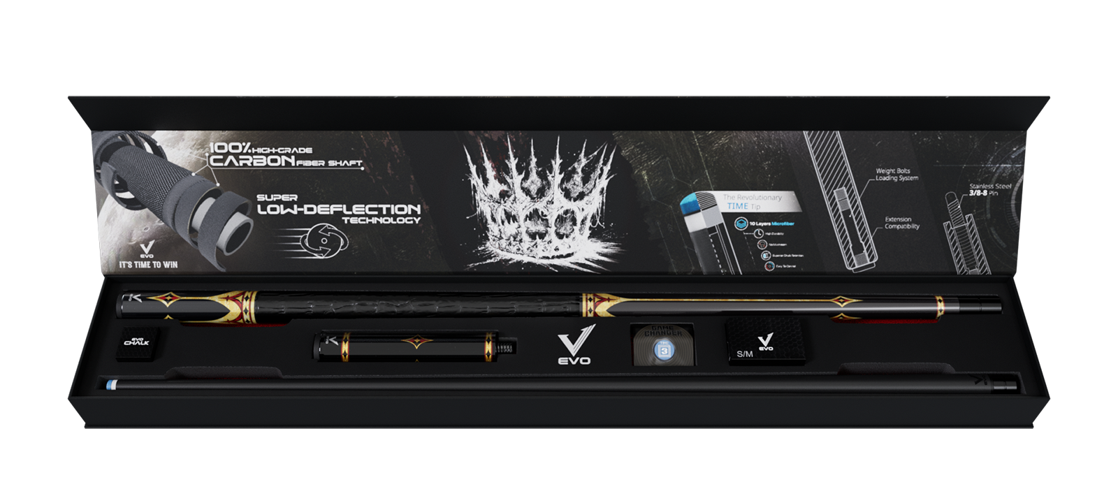 EVO CROWN MAXBING EDITION - ROYAL BLACK - TAY CẦM DA ĐEN - Combo Open D6