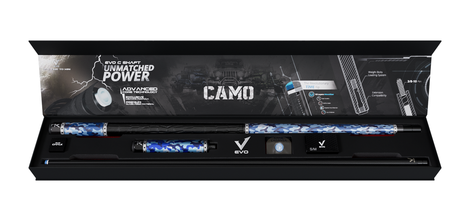 EVO CAMO MAXBING EDITION - NAVY - Combo Open D6
