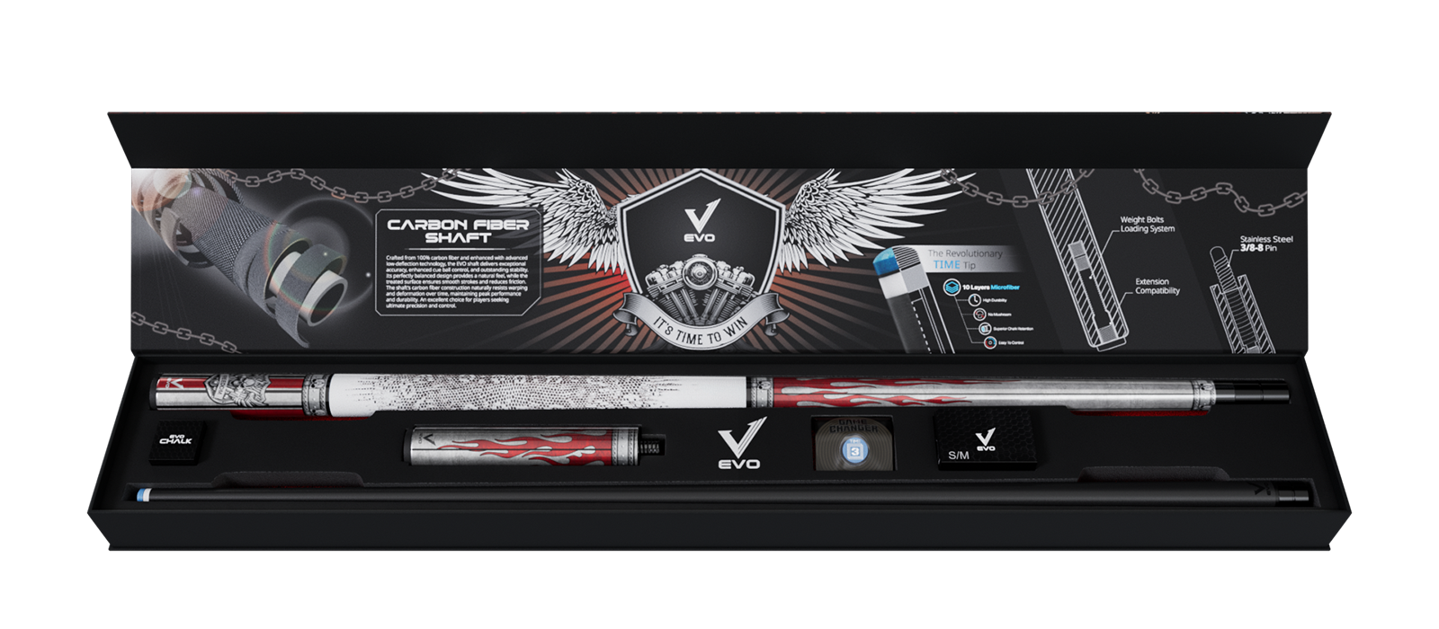 EVO FREEDOM MAXBING EDITION - CRIMSON FLAME - TAY CẦM DA TRẮNG - Combo Open D7