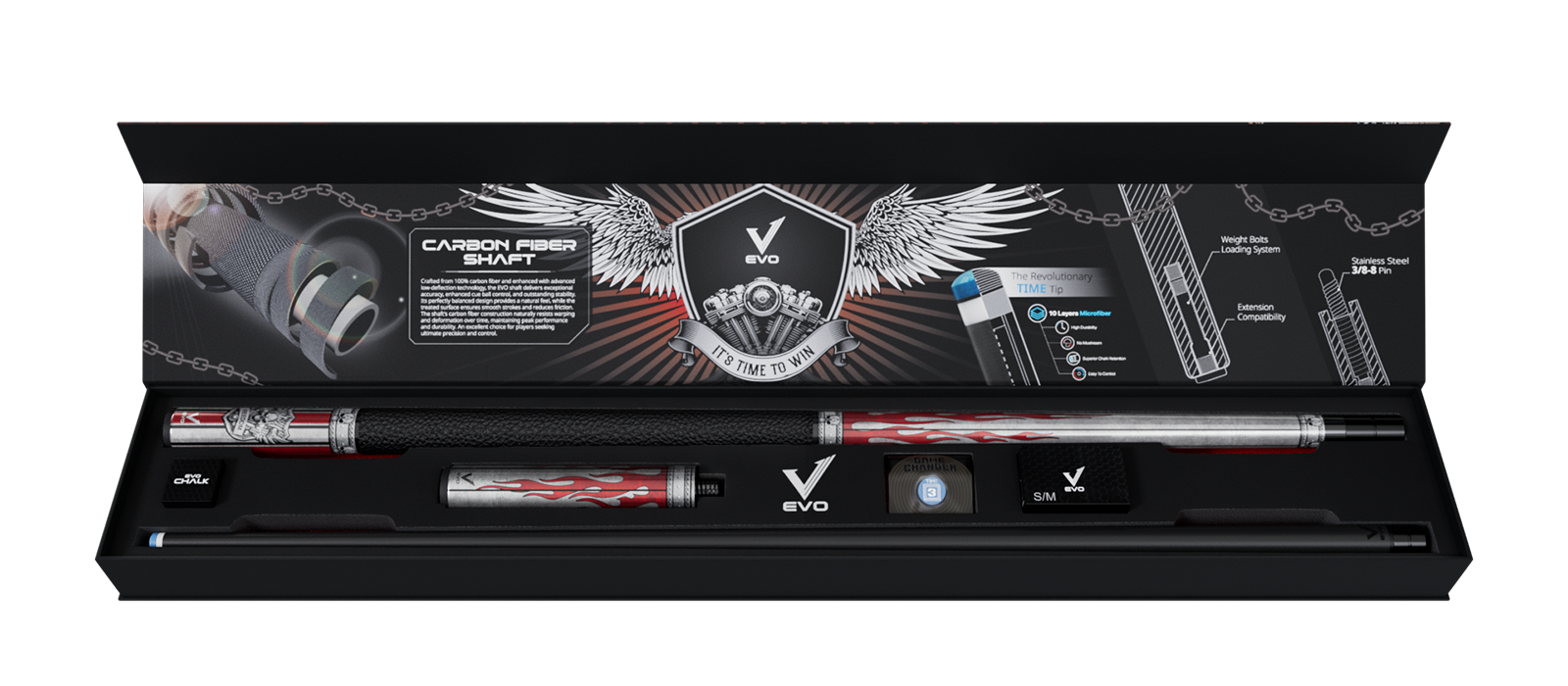 EVO FREEDOM MAXBING EDITION - CRIMSON FLAME - TAY CẦM DA ĐEN - Combo Open D7
