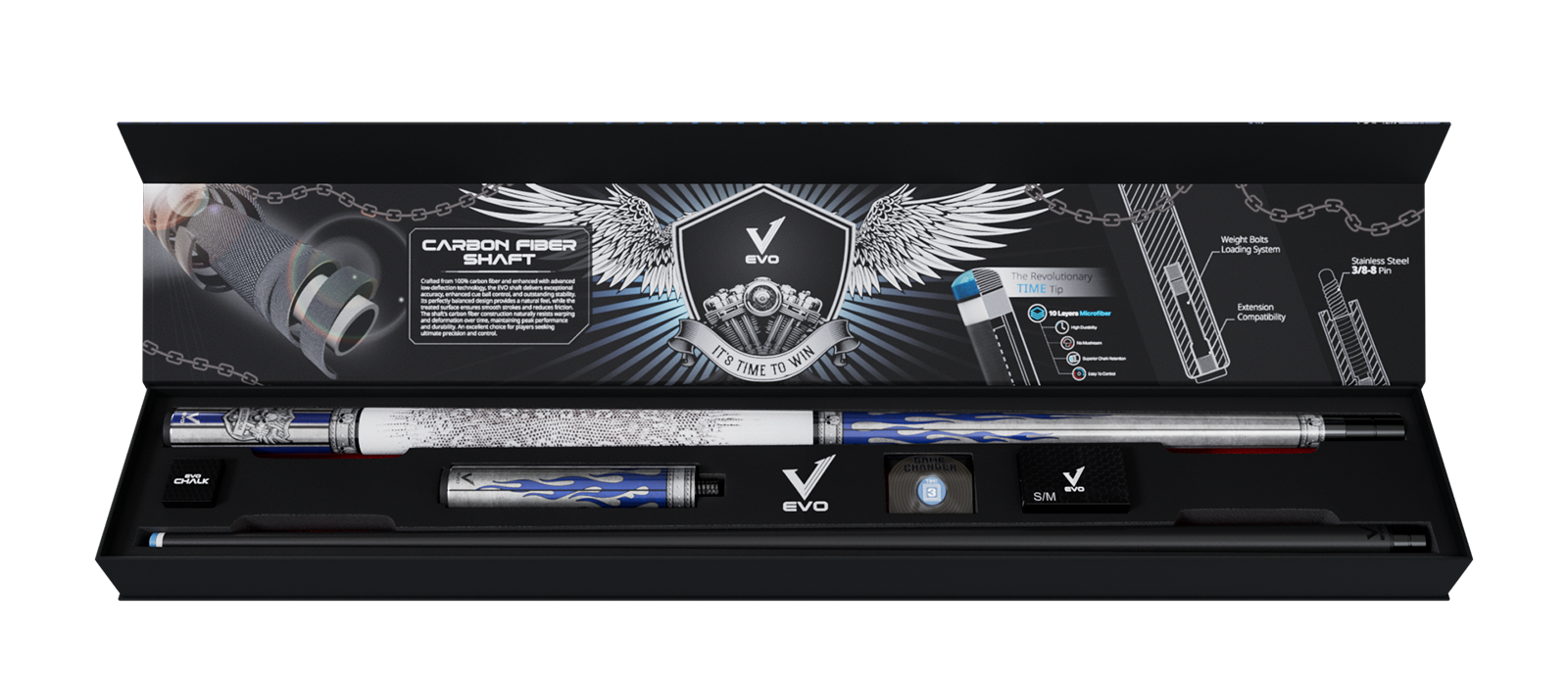 EVO FREEDOM MAXBING EDITION - AZURE FLAME - TAY CẦM DA TRẮNG - Combo Open D7