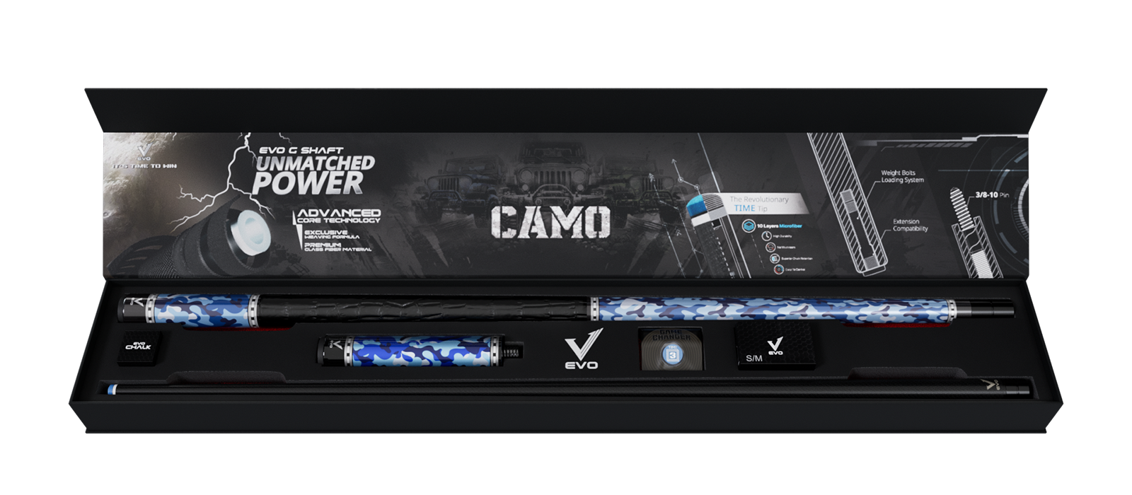 EVO CAMO MAXBING EDITION - NAVY - Combo Open D7