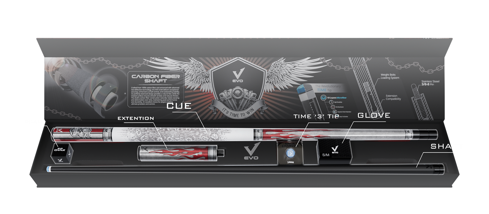 EVO FREEDOM MAXBING EDITION - CRIMSON FLAME - TAY CẦM DA TRẮNG - Combo Open D8