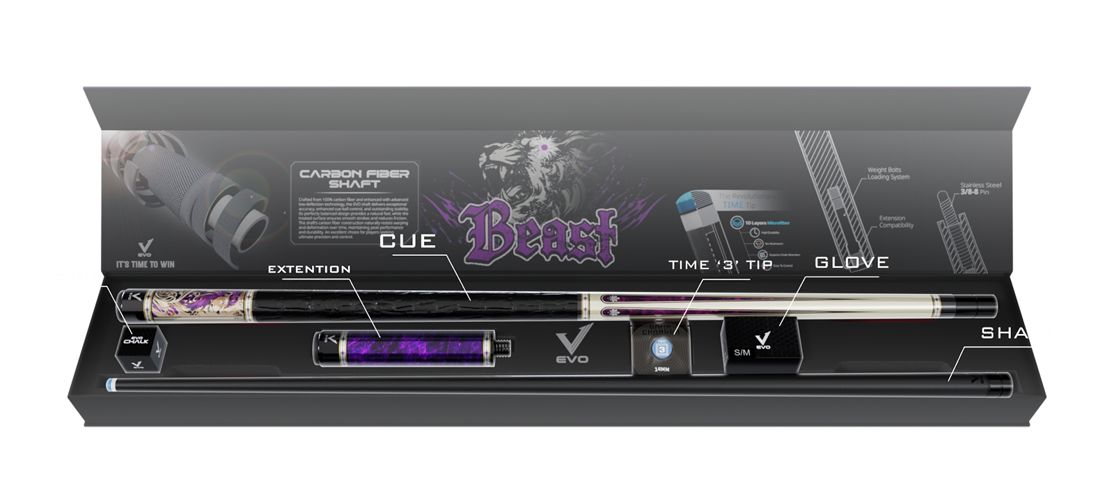 EVO BEAST MAXBING EDITION - AMETHYST LION - Combo Open D8