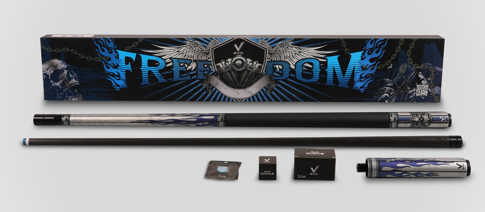 EVO FREEDOM MAXBING EDITION - AZURE FLAME - TAY CẦM DA ĐEN - Desktop Image