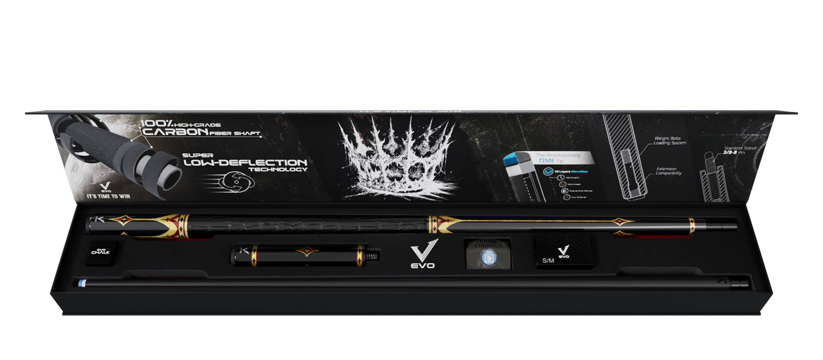 EVO CROWN MAXBING EDITION - ROYAL BLACK - TAY CẦM DA ĐEN - Combo Open D5